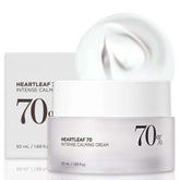 Anua Heartleaf 70 Intense Calming Cream 50ml - Soothing Moisturizer for Sensitive, Redness-Prone Skin